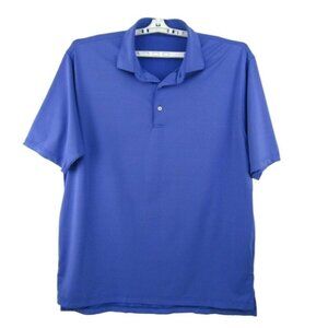 Oliver Ridley Performance Polo Shirt Blue Mens Size XL Stretch Short Sleeve Golf